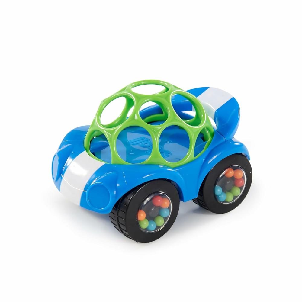 Autós ülés ésroller játékok | Oball Easy Grasp Rattle & Roll Toy Sports Car Bpa-Free Bébi Csomagolású Játék 1 csomag, 3 hónapos kortól kezdve Kék/Zöld Autós ülés ésroller játékok Autós ülés ésroller játékok