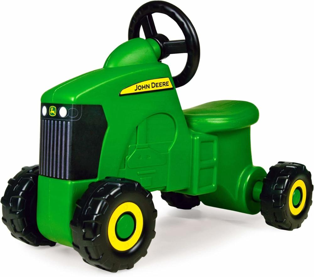 Fújó és húzó játékok | John Deere Sit ‘N Scoot Játékkarika Traktor – Lábujjól a padlóig gyerekek ülő játszóeszközei – John Deere Traktor Játékok Bébiknek – 20 x 9,8 x 16,15 hüvelyk – Zöld – 2 éves kortól és felfelé Fújó és húzó játékok Fújó és húzó játékok