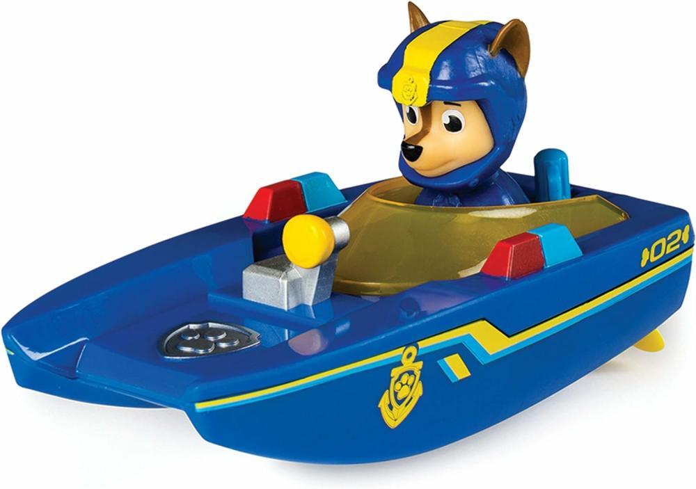 Fürdőjátékok | Paw Patrol fürdőkocka játék fiúknak és lányoknak – Chase játékos mentőhajó – Felfújható medence és vízi játék fürdőideig – Akkumulátor nélkül – Ajándékcsomagoló, Karácsony, Ünnepek, Születésnapi ajándék gyerekeknek 4 éves kortól Fürdőjátékok Fürdőjátékok