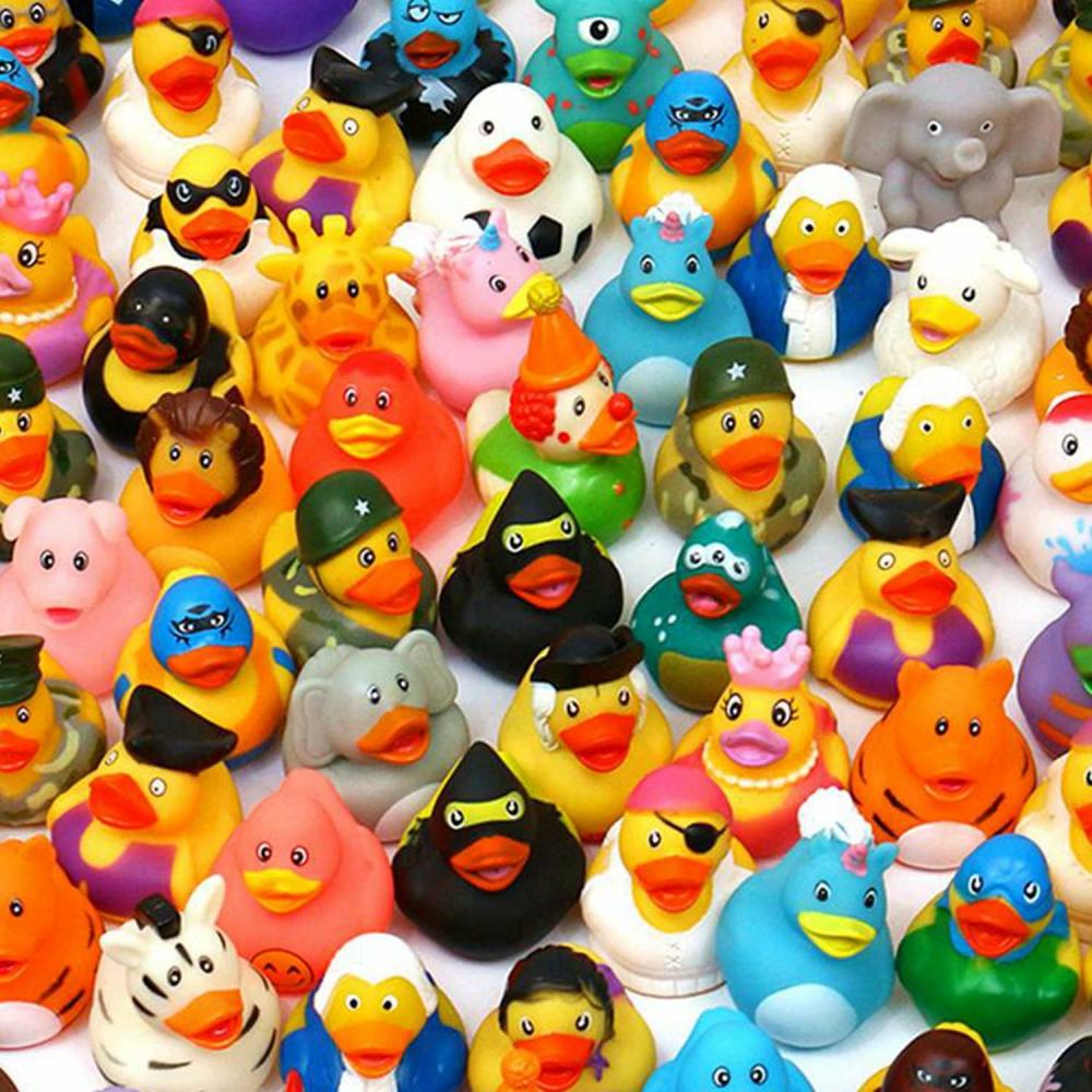 Fürdőjátékok | Rubber Duck 50 Pack For Jeeps Bath Toy Assortment – Nagyszámú úszógyerekjáték csomag – Babaszületésnapi kiegészítők – Party kedvezmények – Születésnapok – Fürdőideje – És még sok más (50 változat) Fürdőjátékok Fürdőjátékok