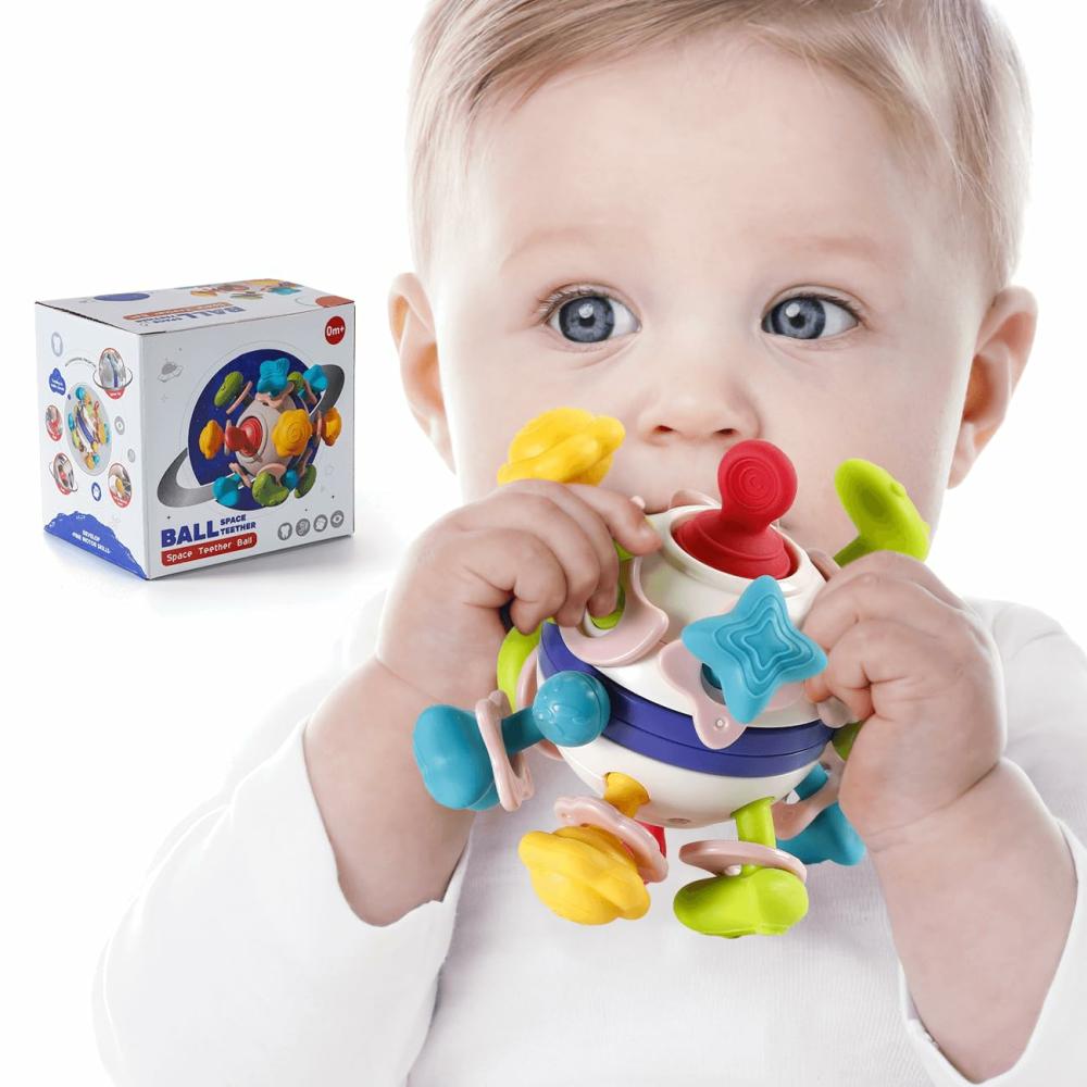 Rattles & Plush Rings | Baba Sensory Fogszerelgető Játékok – 0-6-12 hónapos Baba Fogszerelgető Játékok – Montessori Szensorikus Fogszerelgető Játékok – Baby Einstein Játékok – Újszülött Bábyk, Fiúk, Lányok 0, 3, 6, 9, 12 hónapos Baba Játékok Ajándékok Rattles & Plush Rings Rattles & Plush Rings