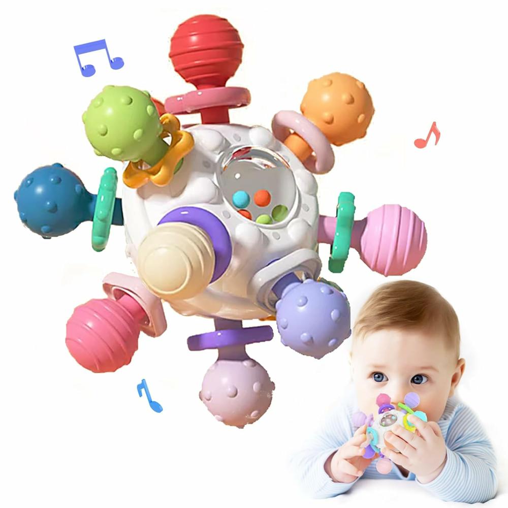 Rattles & Plush Rings | Baba Sensory Fogszerelgető Játékok 0-6 hónapos babáknak  Montessori Játékok Baba Fogszerelgető Fejlődési Babajátékok Fiúk Nők Ajándékai 0 3 6 9 12 hónap 1 év  Újszülött Alapvető Szükséges Dolgok Rattles & Plush Rings Rattles & Plush Rings