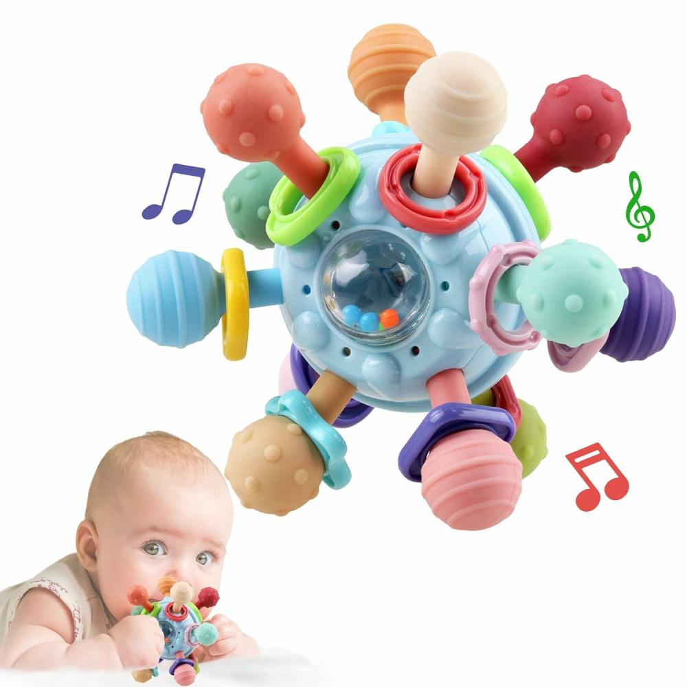 Rattles & Plush Rings | Baba Sensory Fogszerelgető Játékok – Baba Fogszerelgetők Montessori Játékok – Ajándékok Újszülötteknek Fiúknak Lányoknak 0 3 6 9 12 18 Hónap 1 Egy Éves – Baba Botogató Rágó Játékok – Csecsemő Oktatási Tanulási Játékok Rattles & Plush Rings Rattles & Plush Rings