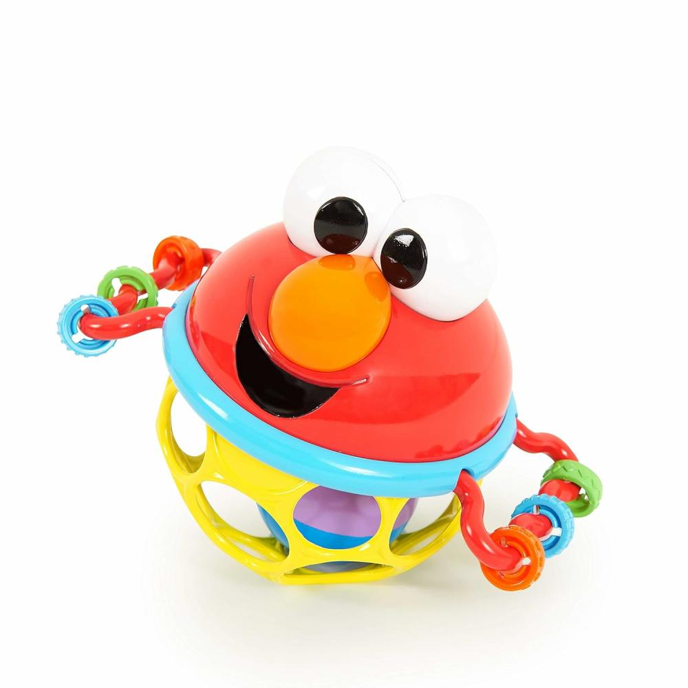 Rattles & Plush Rings | Sesame Street Jingle & Shake Elmo Bpa-Free Easy Grasp Baby Rattle 3-12 hónapos korosztály számára Rattles & Plush Rings Elmo