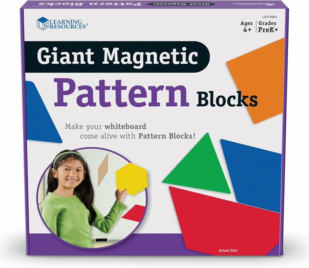 Rendezés és rakás játékok | Giant Magnetic Pattern Blocks, 6 W In Rendezés és rakás játékok Rendezés és rakás játékok