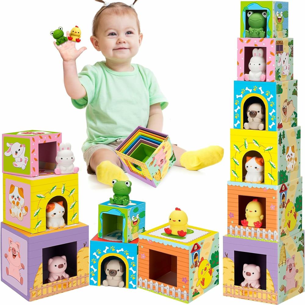 Rendezés és rakás játékok | Játékok kisgyermekeknek 1 2 3  Farm Animals Nesting&Stacking Toy Blocks  Montessori számláló játékok  Rendezés finom motoros játékok  Születésnapi húsvéti ajándék babafiúknak-lányoknak 12-18 hónapos kortól Rendezés és rakás játékok Rendezés és rakás játékok