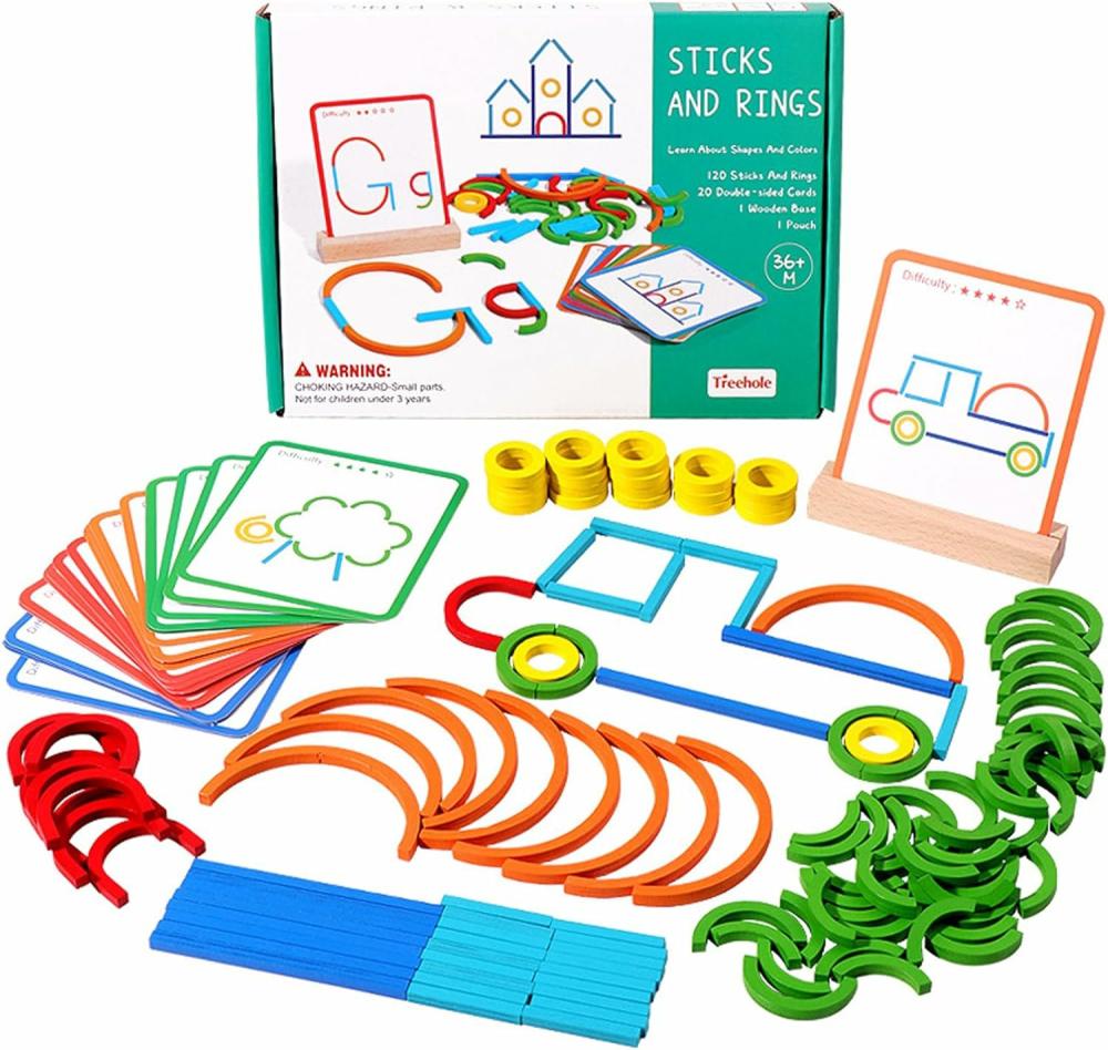 Rendezés és rakás játékok | Kreatív Tűk és Körök Puzzle, Montessori Illusztráció Puzzle Játékok, Bölcsődési Intelligencia Fejlesztés, Bébik Korai Tanulási Oktatási Játékok Finom Motoros Képességek Színcogitáció Kézzel Látott Képesség Rendezés és rakás játékok Rendezés és rakás játékok