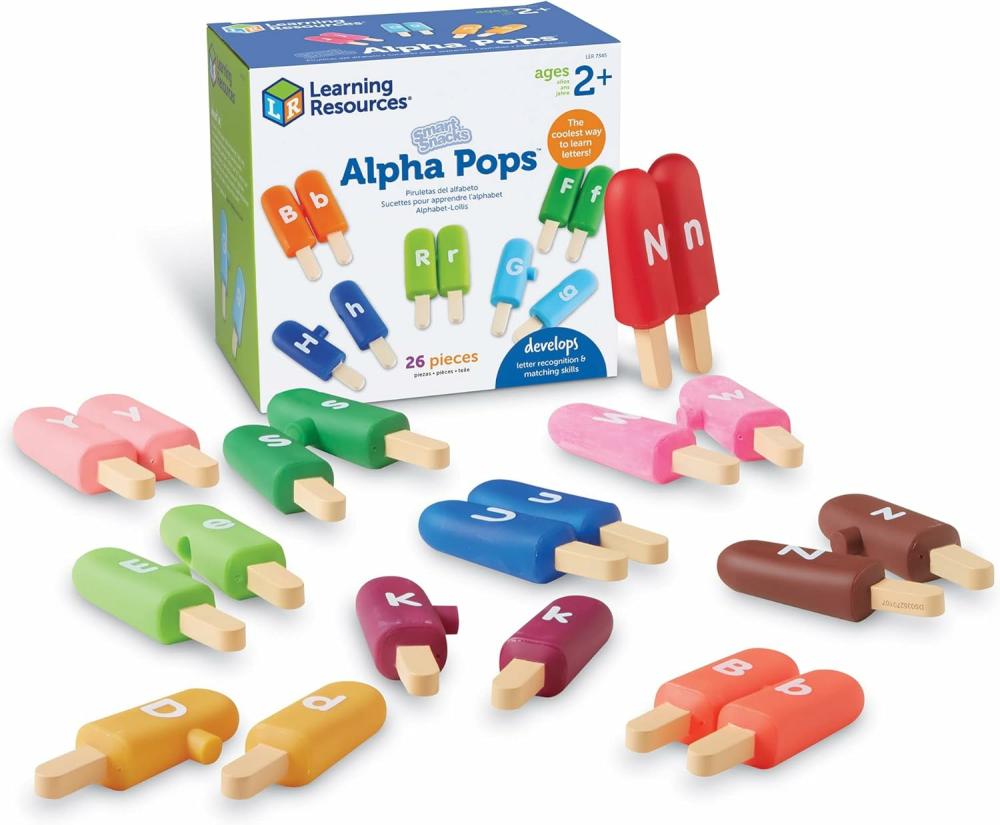 Rendezés és rakás játékok | Smart Snacks Alpha Pops 26 db 2 éves kortól  Bábu játékok  Bábu ABC  ABC tanulása  Tanuló játékok  Gyerekek ajándékcsomagjai Rendezés és rakás játékok Rendezés és rakás játékok