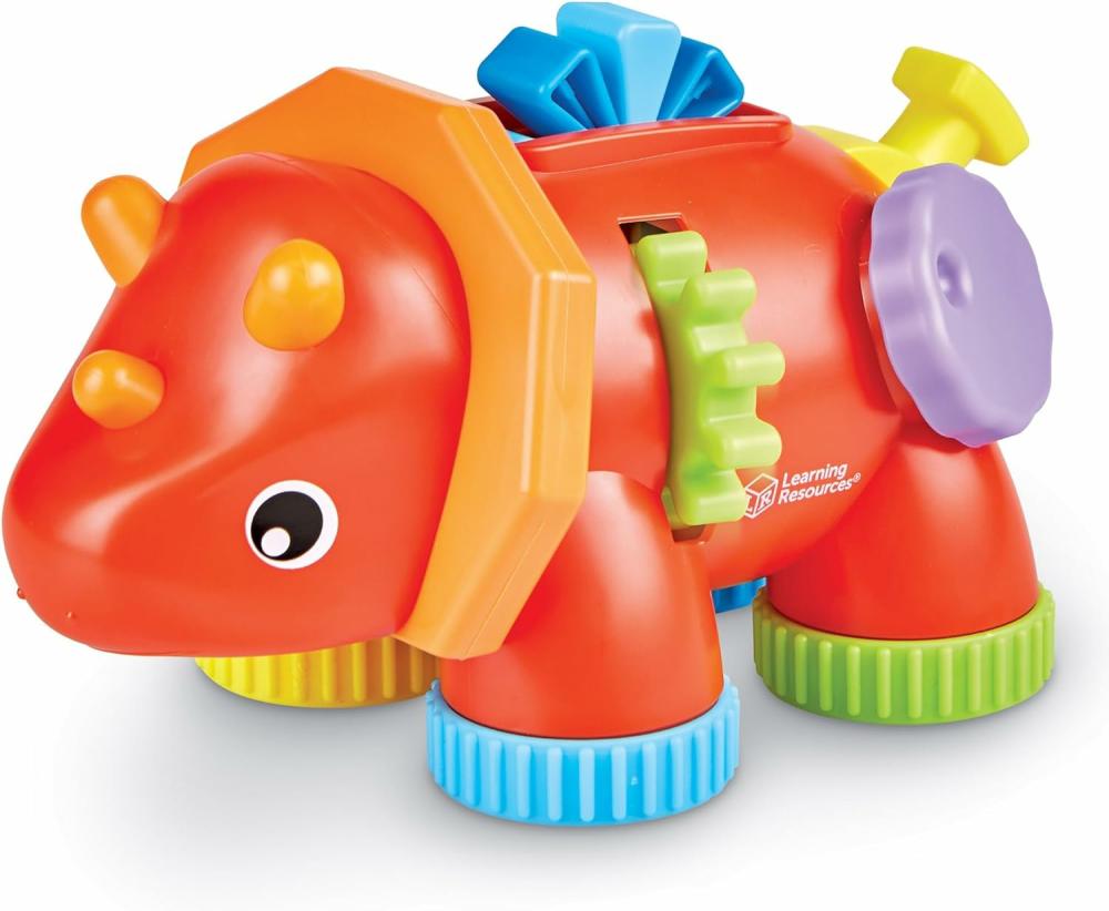 Rendezés és rakás játékok | Tracy a Fidget Triceratops, 1 db, 18 hónap felett, Babajátékok, Érzékelési játékok, Finom motoros játékok, Montessori játékok Rendezés és rakás játékok Rendezés és rakás játékok