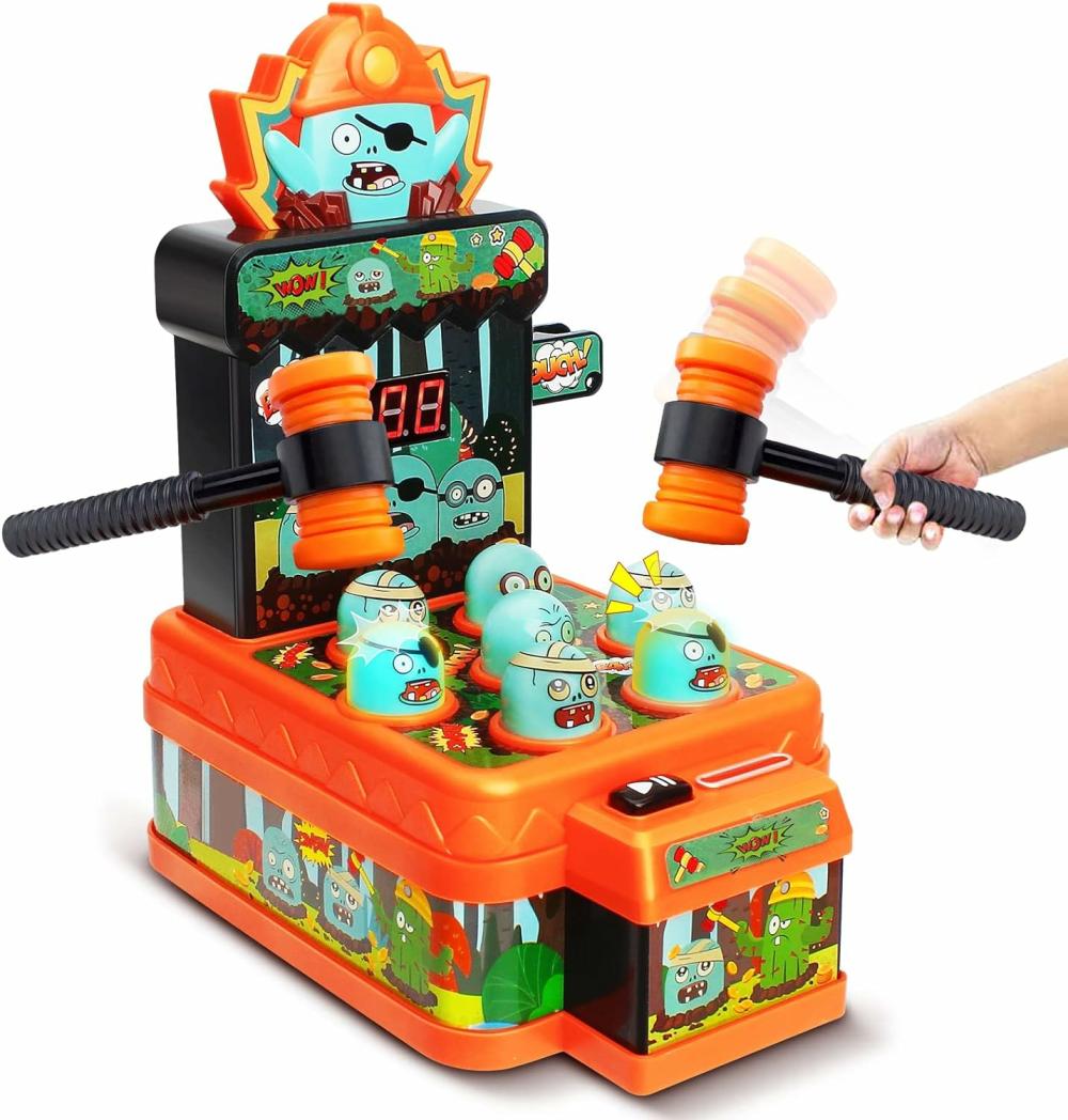 Verdesd és vertsd játékok | Arcade Game Toys For 3 Year Old Whack Game Mole Mini Electronic Interactive Hammering & Pounding Toys Gift Idea For Toddler Kids Boys Girls Ages 3 4 5 6 7 8+ Cartoon Zombie Style Fun Halloween Toy
Karcos játék játékok 3 éveseknek Whack Game Mole Mini elektronikus interaktív ütögetős játékok Ajándék ötlet kisgyermekeknek fiúknak és lányoknak 3 4 5 6 7 8+ éveseknek rajzfilm zombie stílusú vidám Halloween játékot Verdesd és vertsd játékok Verdesd és vertsd játékok